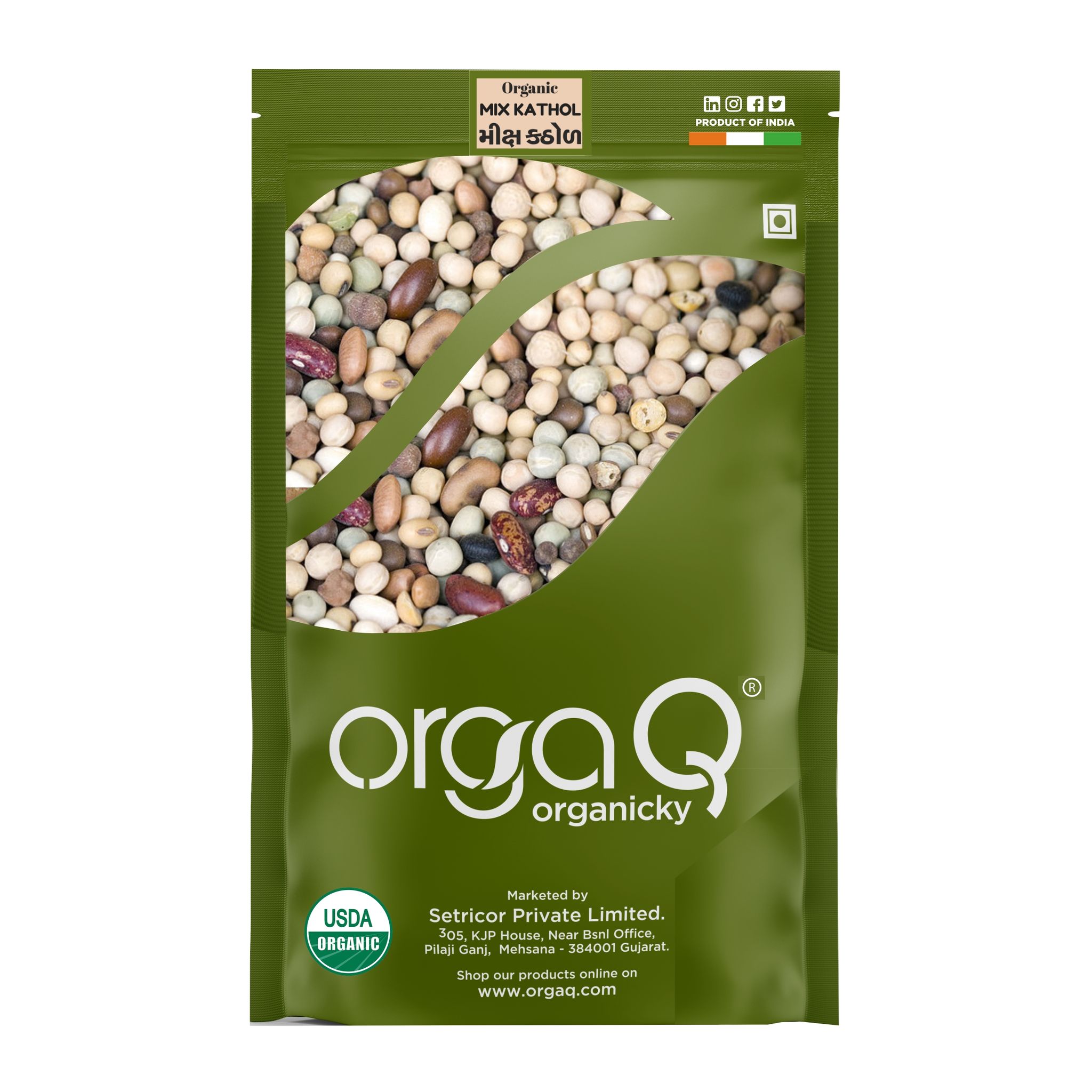 OrgaQ Organicky Organic Mix Whole Kathol (Pulses)