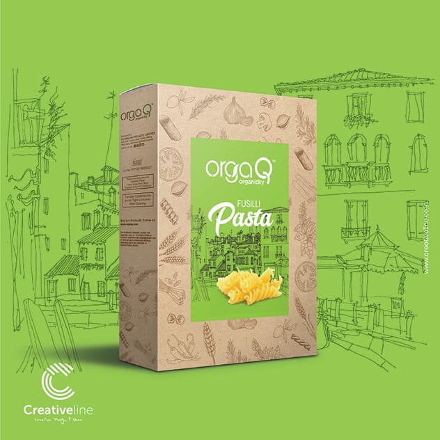 Orgaq Organicky Organic Fusilli Pasta Healthy and Delicious for Snacks