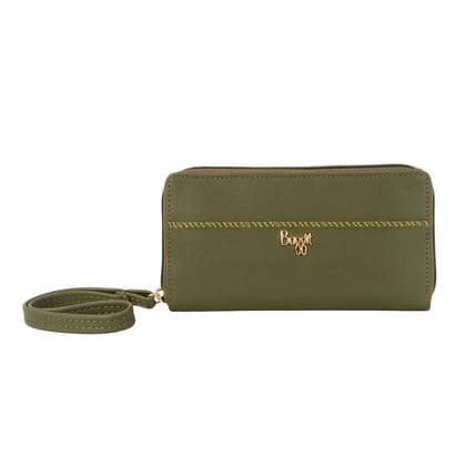 MOMON WALLETS ZIPAROUND L OLIVE