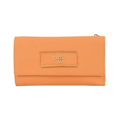 GLEAM WALLETS 3 FOLD L APRICOT BUFF