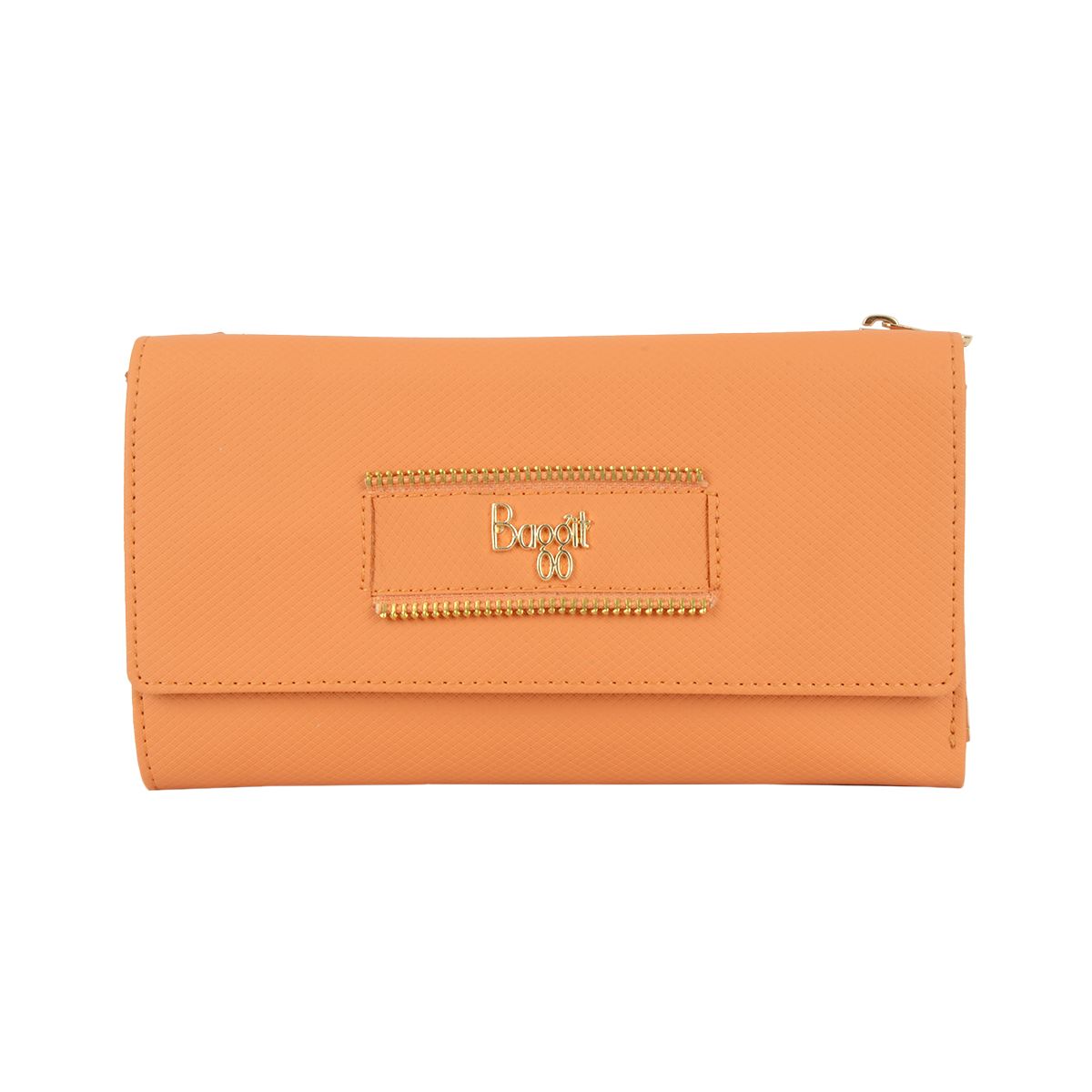 GLEAM WALLETS 3 FOLD L APRICOT BUFF