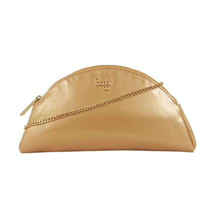 L PINSI AZORA GOLD CLUTCH