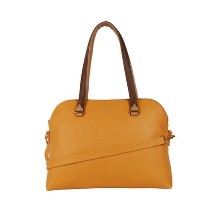 CROCUS E ASHLYN CHROME YELLOW SATCHEL