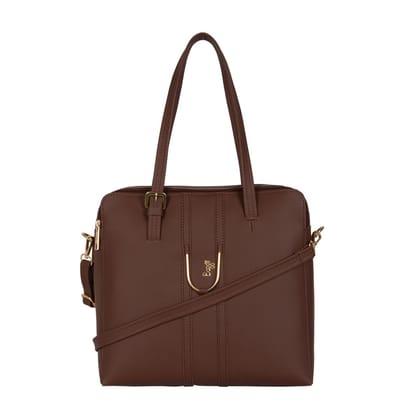 L JAIPUR SCAN 5 SH SEPIA BROWN TOTE