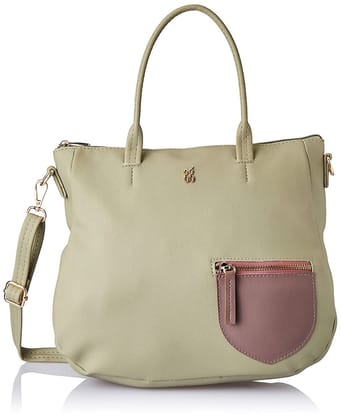 LXE BLOCKY E ASHLYN MINTGREEN TOTE