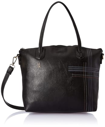 LXE CURB E ASHLYN BLACK SATCHEL