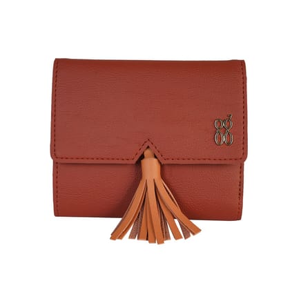 FRINGE RED WOOD WALLET