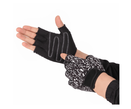 JUST JUNKIES Biker Cycling Gym Glove (MESH, Stretchable) (Large) Sun Protection Dustproof Hand Socks Sunblock Gloves UV Protection for Mens and Boys