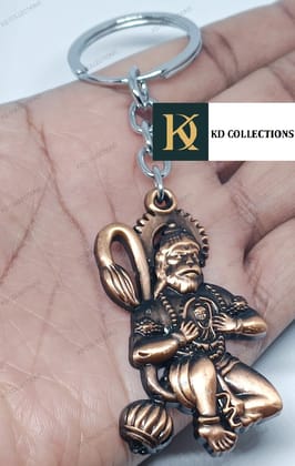 KD COLLECTIONS Bajrangbali Hanuman Keychain - Brown Color - Pack Of 1 Keychain