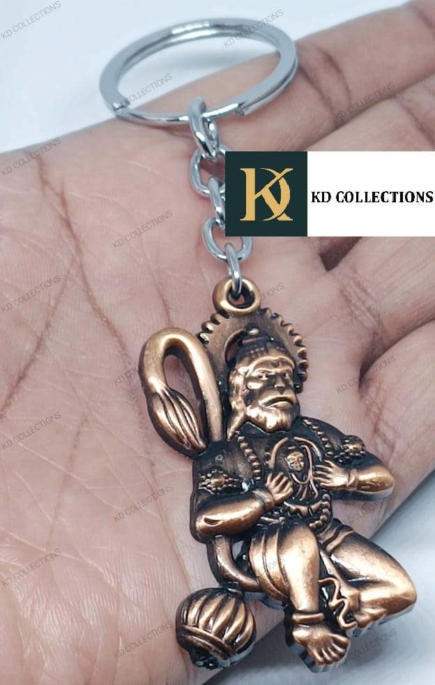 KD COLLECTIONS Bajrangbali Hanuman Keychain - Brown Color - Pack Of 1 Keychain