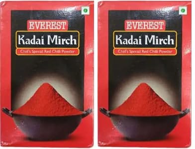 Everest Spices | Kadhai Mirch Powder | Chilli Powder for Curries | 100 Gm Each | Pack of 2 | 200 Gm Pack