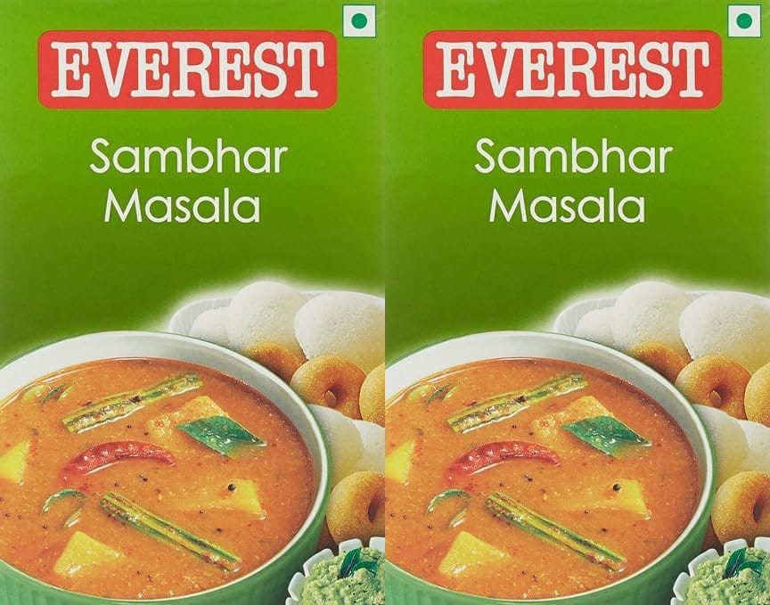 Everest Spices | Sambhar Masala Powder | 100 Gm Each | Pack of 2| 200 Gm Pack