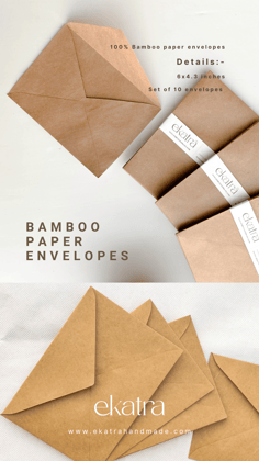 Bamboo Paper Envelopes