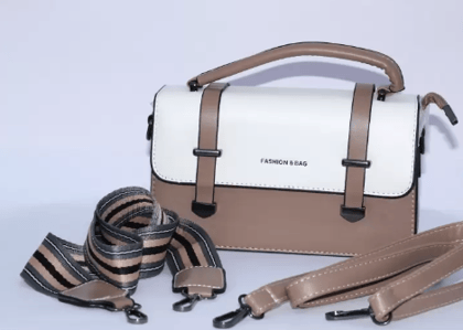 TOSHMOSH CREATION  Women Brown, White Sling Bag