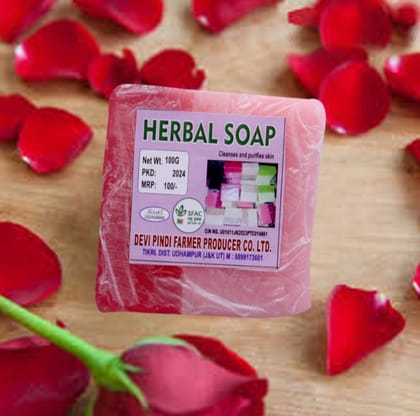 Herbal soap with Rose extract