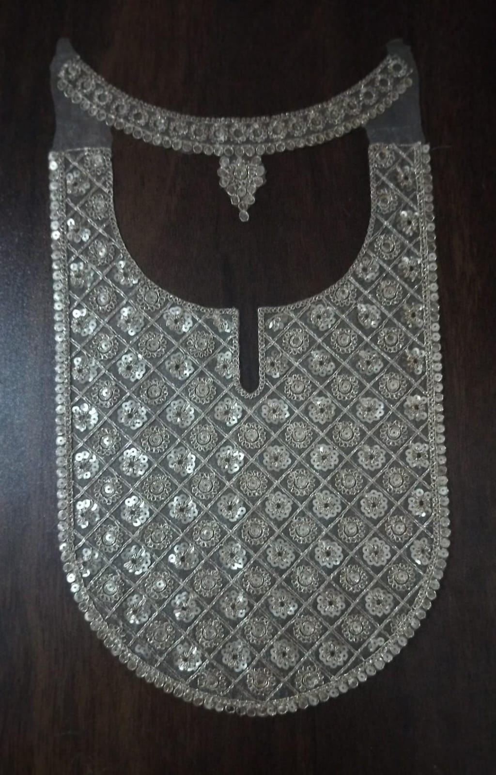 Shree ji Designers embroidery Neck patches Golden Shed