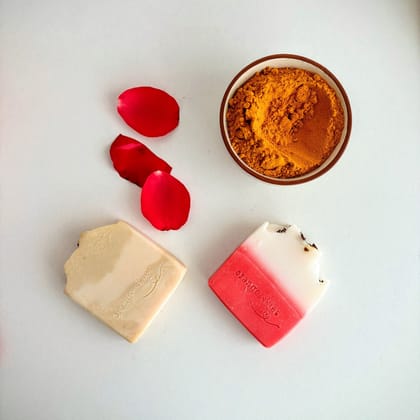 Cold Pressed Soap Combo | Ubtan+Rose