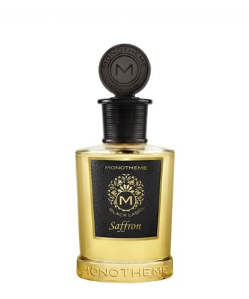 Monotheme Black Label Saffron EDP Perfume for Men & Women – Long-Lasting Luxury Fragrance with aromatic spicy accords & notes of Tobacco & Leather – Gift for Men & Women – 100 ml