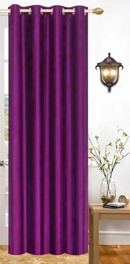 Door Curtain 7 Feet Pack of 1 Purple