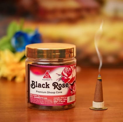 Black Rose Premium Dhoop Cone