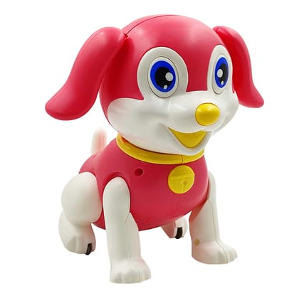 Humaira Cute Dog Cartoon Puppy Dancing Electronic Robot Toy with Light, Musical, Flapping Ears, Walking and Jumping Toy for Kids