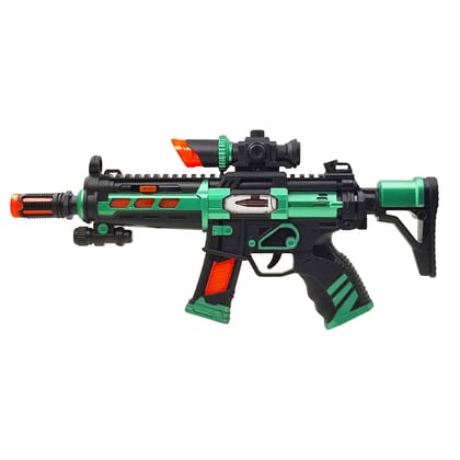 Humaira Peace Pioneer Sound Toy Gun Electric Vibration Musical Gun with Sound and Flashing Light Toy for Boys Kids