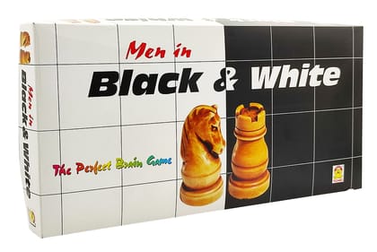 Techno Black and White Chess Board Game with 15 x 15 Inch Plastic Playing Board and Chess Pieces for Kids Adults