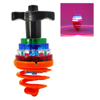 Humaira Laser Spinning Top Magic Lattu Toy with LED Lights and Music for Kids