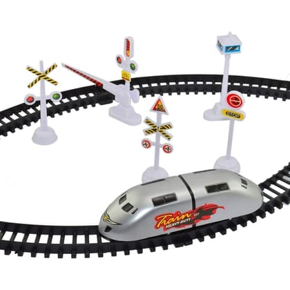 Humaira Battery Operated Bullet Train High Speed Metro Train Toy with Tracks and Signals for Kids Boys Girls