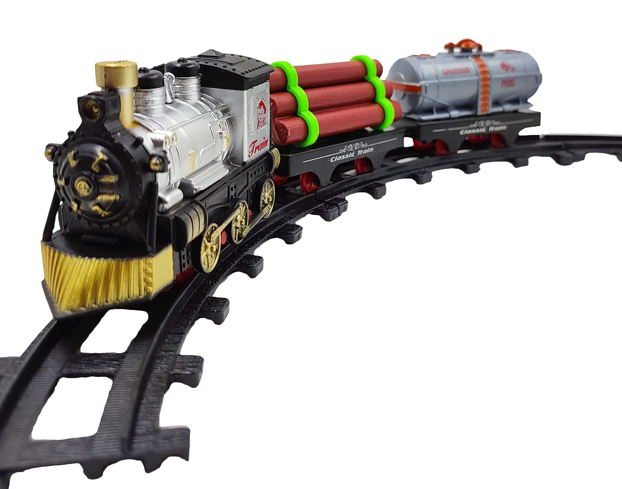 Humaira Classic Train Play Set Battery Operated Train Track Set Toy with Tracks for Kids, Boys, Girls