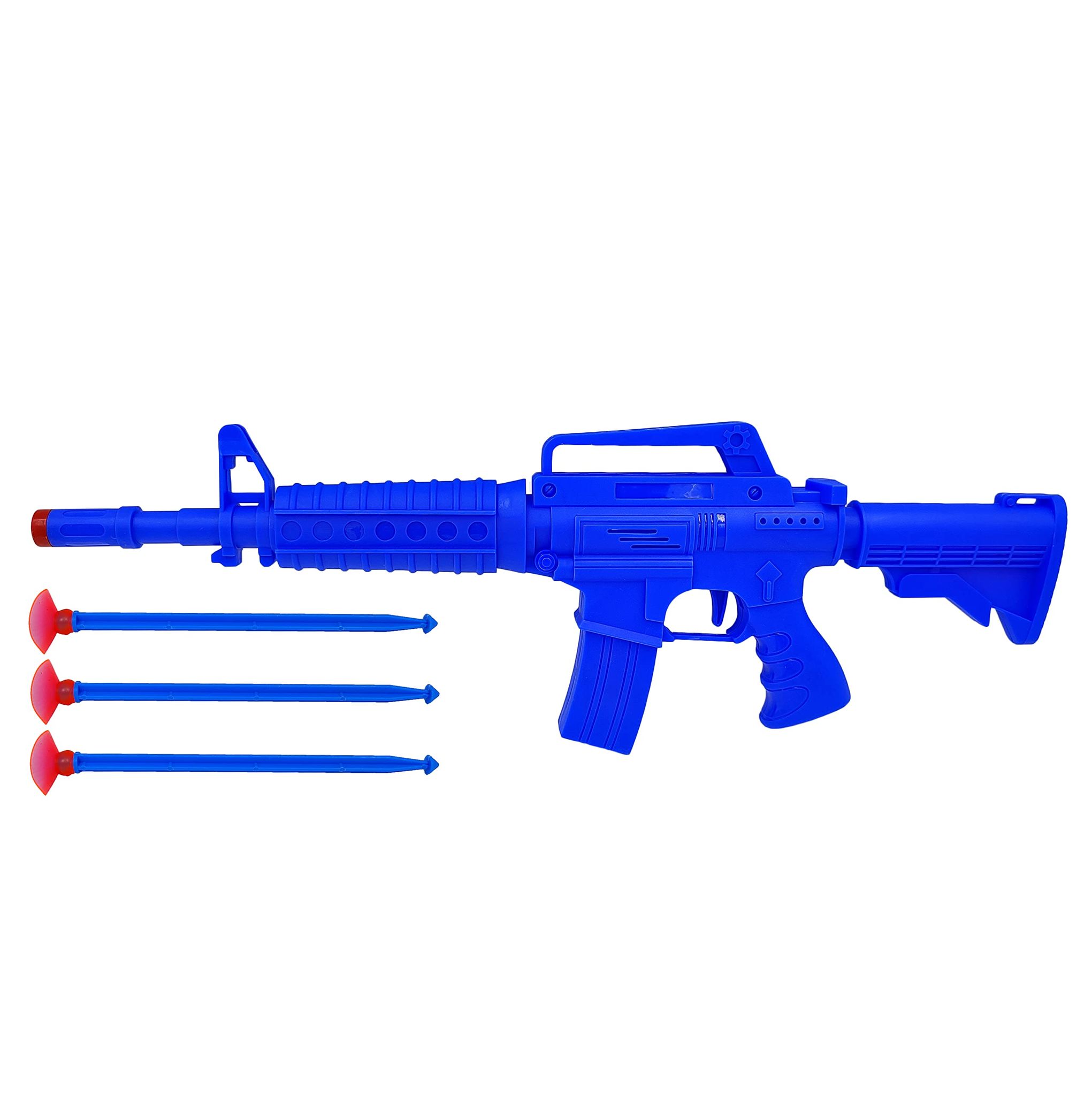 Humaira Plastic M16A4 Toy Gun with Suction Bullets, Whistle, Multicolor, for Kids Boys Children