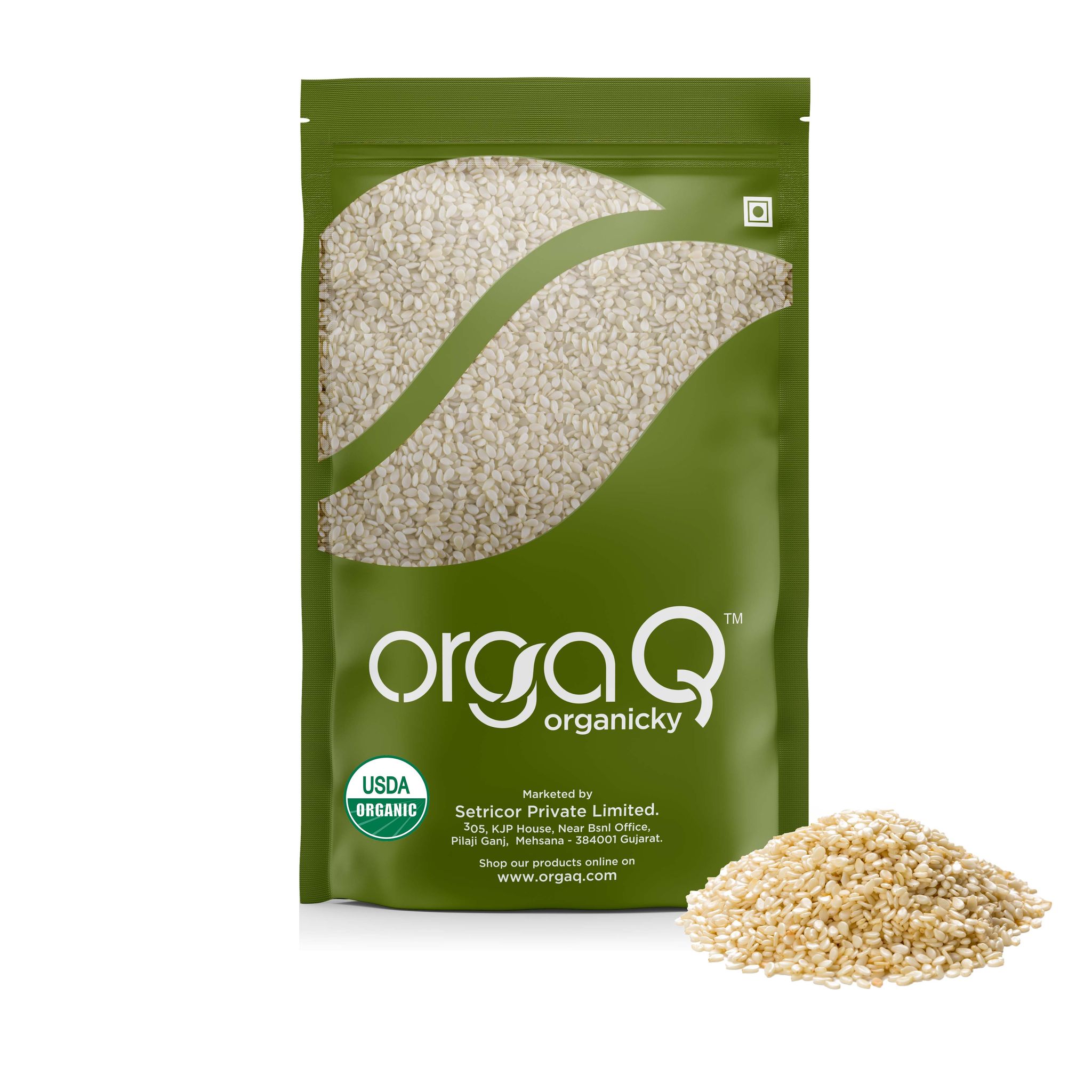 Orgaq Organicky Organic White Til/Sesame Seeds