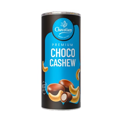 Chocolian Bakers Premium Chocolate Flavor Coated Dried Fruit Cashew Nuts Tin Gift Pack Enhance Test Sweet Crispy Coting