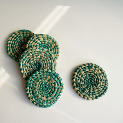 Moonj Coasters Green (Set of 6)