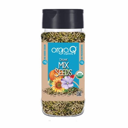 OrgaQ Organicky All-organic Mix seeds (sunflower, flax, pumpkin, and watermelon)