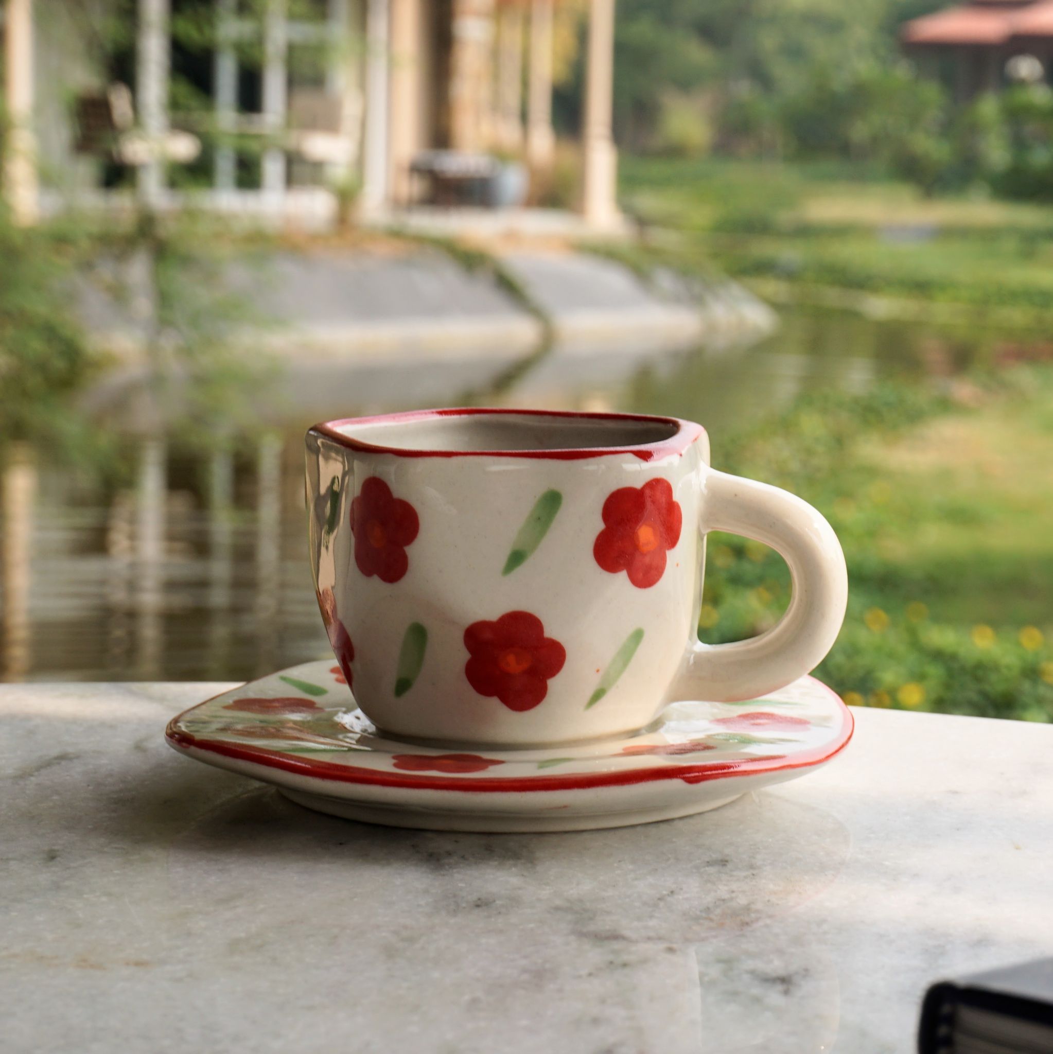 Pretty Flowers Cup & Saucer