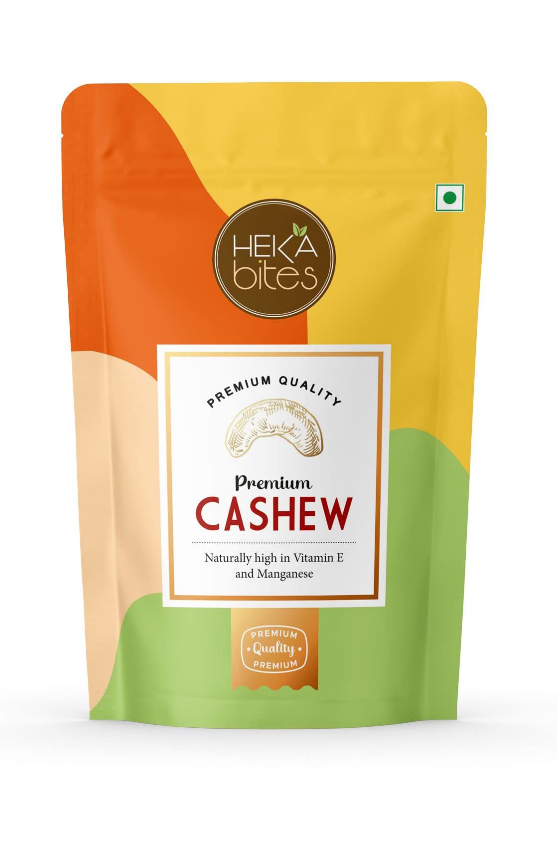 Heka Bites Daily Cashews (Kaju) 450 g (Pack of 1)