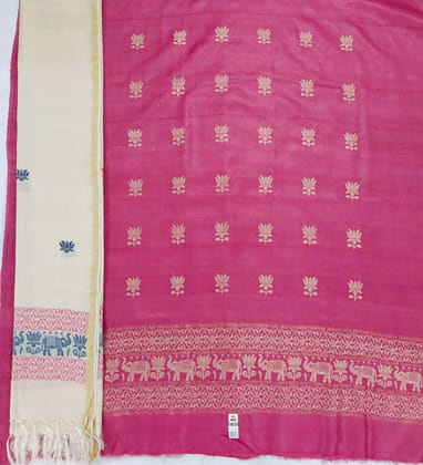 Handloom  Silk Salwar Suit  And Dupatta Set