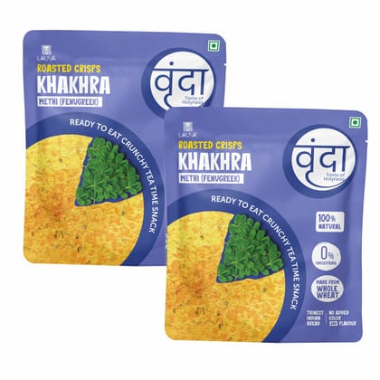 Lauva Vrunda Methi Fenugreek Khakhra  | Ready to Eat Snack