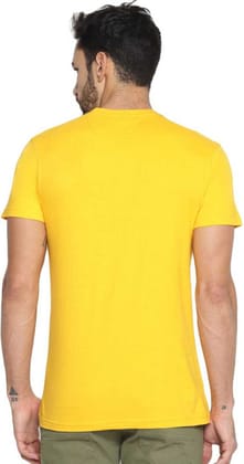 Manmauzee Cotton Yellow T shirts