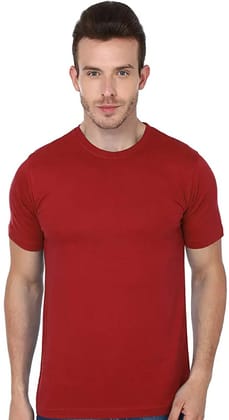 Manmauzee Cotton MAROON T shirts