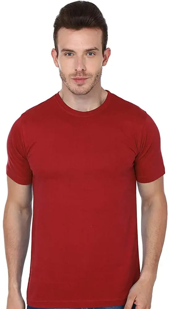 Manmauzee Cotton MAROON T shirts