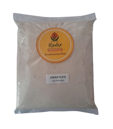 Radix Nutritive® Unpolished Jowar flour. Pack of 1 Kg. Natural Product. Gluten-free