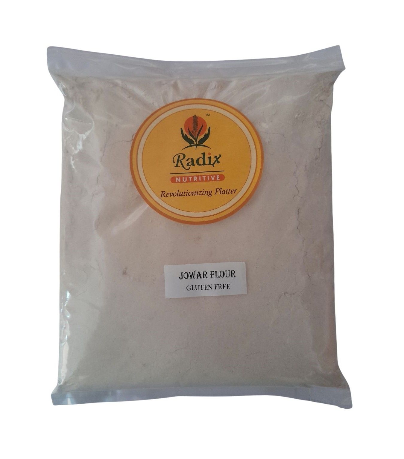 Radix Nutritive® Unpolished Jowar flour. Pack of 1 Kg. Natural Product. Gluten-free