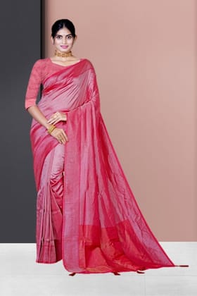 Dharmavaram Tissue Silk Saree Pink