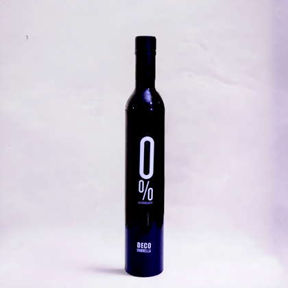 Wine Bottle Shape Mini Compact Foldable Umbrella with Plastic Case (Multi Color, Pack of 1)| Manual lift Folding Portable Umbrella with Bottle Cover for UV Protection & Rain