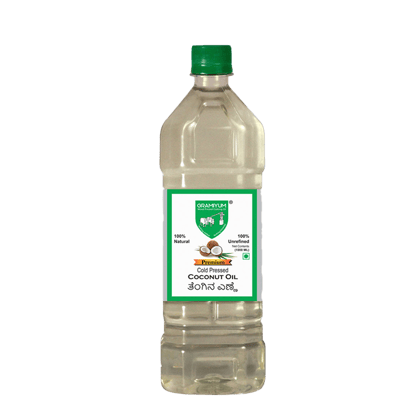 Coconut oil cold pressed/ Nariyal Tel - 1 litre