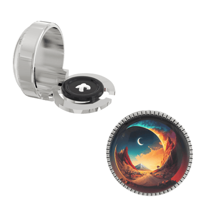 The Smart Buttons - Shirt Button Cover Cufflinks for Men - Alpine Moonrise