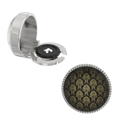 The Smart Buttons -  Shirt Button Cover Cufflinks for Men - Golden Droplets Style