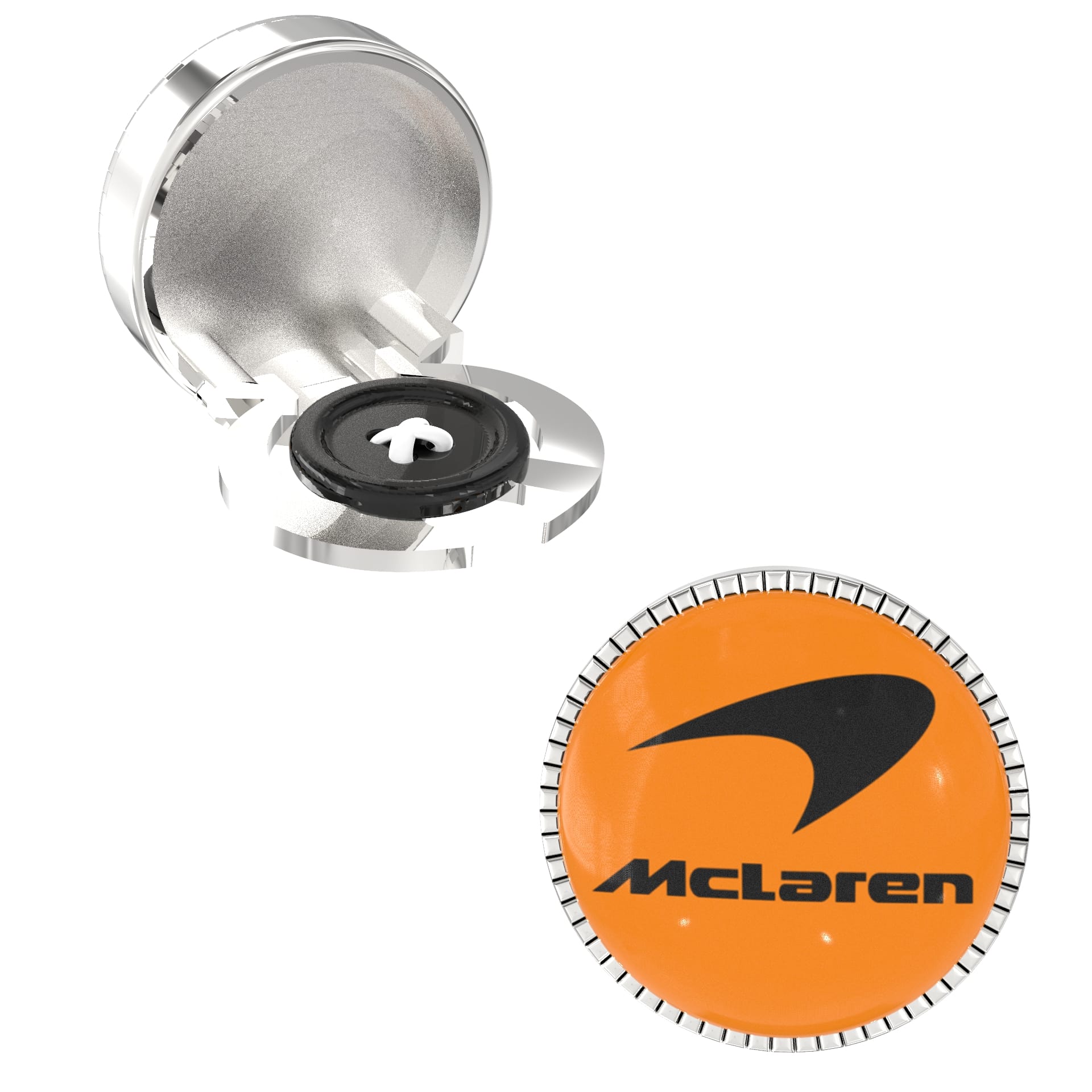 The Smart Buttons -  Shirt Button Cover Cufflinks for Men - McLaren Style